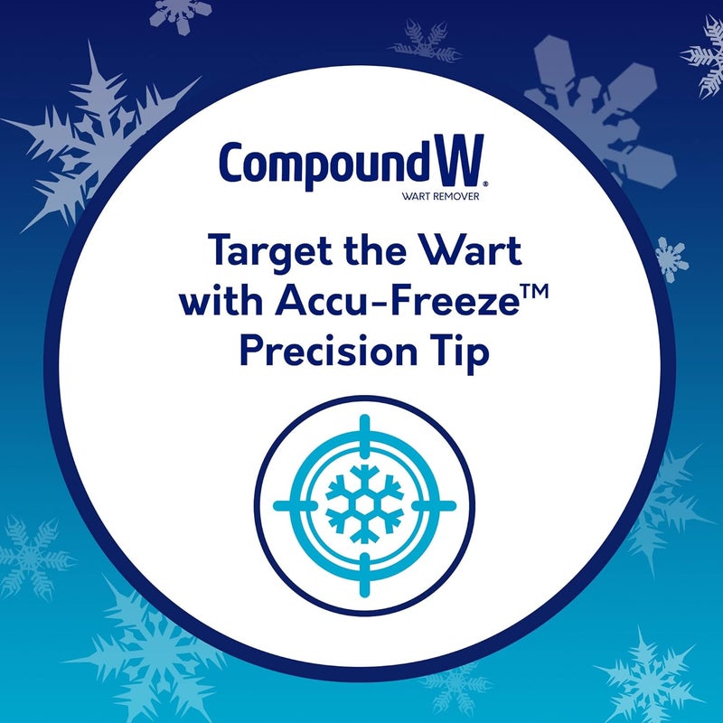 Compound W Freeze Off Advanced Wart Remover, Precision Tip Accu-Freeze Applicator, 15 Wart Removal Treatments - Image 2